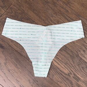 VICTORIA’S SECRET Invisible Thong Panty Mint Green XL NWT
